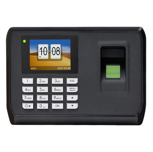 Controlo de Presença Hysoon - Impressões digitais, cartão EM e teclado - 2.000 gravações / 160.000 registos - TCP/IP, WiFi, USB Flash, Ecrã 2.4" Color - Modos de Controlo de presença - Software gratuíto eTime