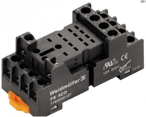 D-SERIES DRM, Socle relais, Courant permanent: 10 A, Raccordement vissé 7760056107