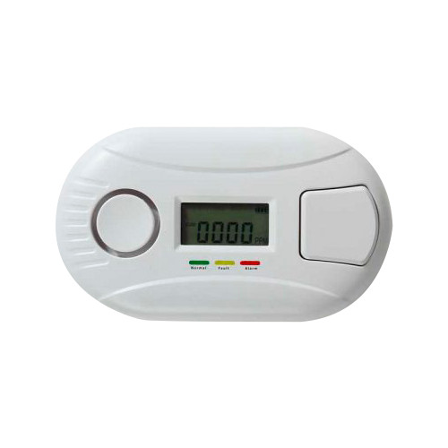 Detector de CO autonomo ANKA - Duração da bateria 10 anos - Luz indicadora de alarme - Alarme sonoro 85 dB a 3m - Botão de teste e ecrã LCD - Certificado EN 50291:2010