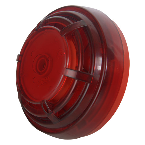 DMTECH - Sirene cablada para interior e exterior de incêndios - Potência de som 96 dB a 1 m - Flash LED - Base baixa para fácil instalação - Alimentação 9~30 VDC
