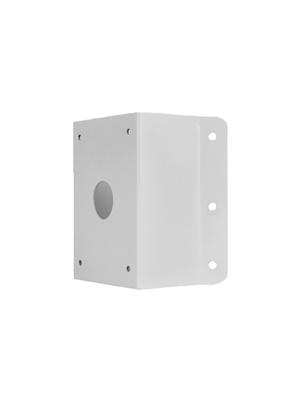 Esquina Support - For UNIVIEW Motorized Chambers - Apt for use abroad - Cable Passer - White Color