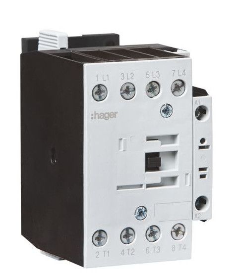 EVN04510E - Contactor 4P 45A 24 -27 VDC HAGER EAN:3250612236404