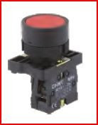 Green or red plastic face button on