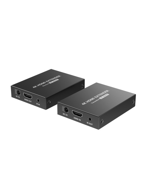 HDMI Active Extensor - Emitter and Receiver - Range 70 m - About UTP Cable Cat 7 - Up to 4K - DC Power 5 V