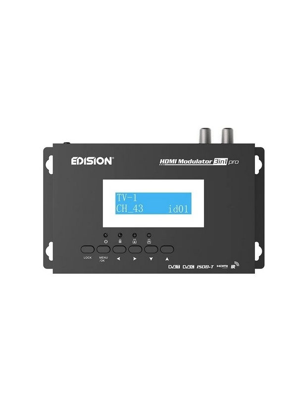 HDMI Modulatory "3-EM-1" Pro P/ DVB-T/ DVB-C/ ISDB-T C/ LOOP-TOUGH HDMI and IR TX-Edision