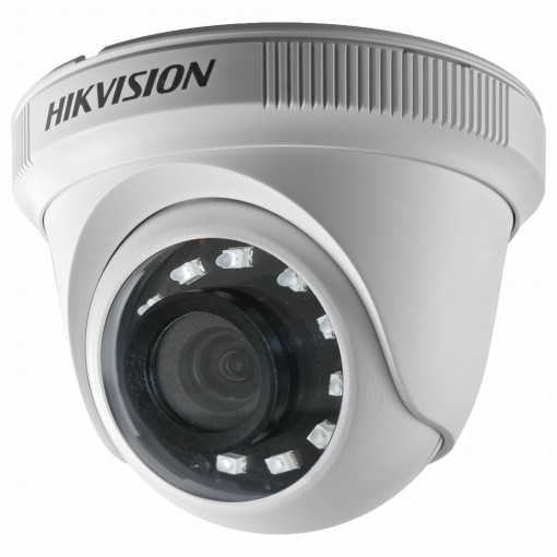 Hikvision - Cámara Domo 4en1 Gama Value - Resolución 1080p (1920x1080) - Lente 2.8 mm - IR Alcance 20 m - Plástico, apto para interior