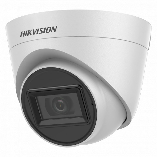 Hikvision - Cámara Domo 4en1 Gama Value - Resolución 1080p (1920x1080) - Lente 2.8 mm | Smart IR alcance 40 m - Audio sobre coaxial | Micrófono integrado - Impermeable IP67