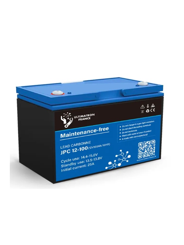 JPC-12-100 - Bateria 100Ah 12V Chumbo-Carbono de Descarga Lenta – ULTIMATRON