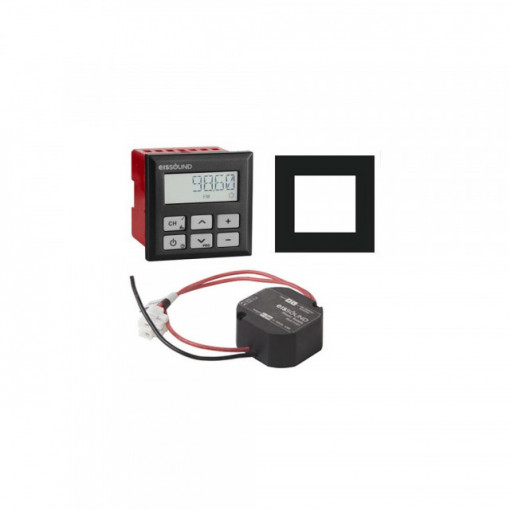 Kit In Wall FM con Display (negro)