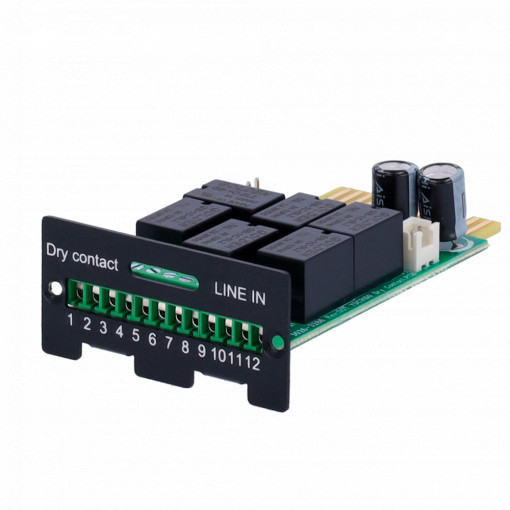 Minitarjeta de contacto seco - Para instalación en slot SNMP de UPS - Conexión a dispositivo de monitorización - Informa del estado del UPS