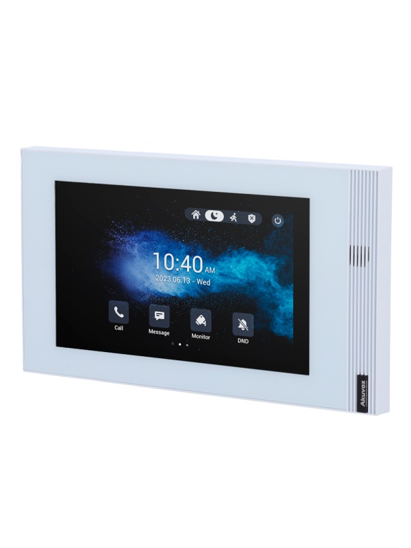 Monitor Linux para videoporteiro - Visor TFT de 7" - Áudio bidireccional Crystal Clear | Easy UI - TCP/IP, PoE, WiFi, SIP standard - Manutenção via cloud - Ligação de monitor e placas via Cloud