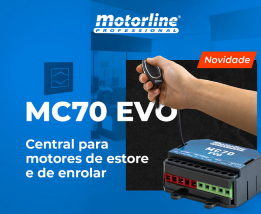 MOTORLINE MC70 - C/ CAIXA INCLUÍDA MOTORES DE ENROLAR - ELECTRÓNICA