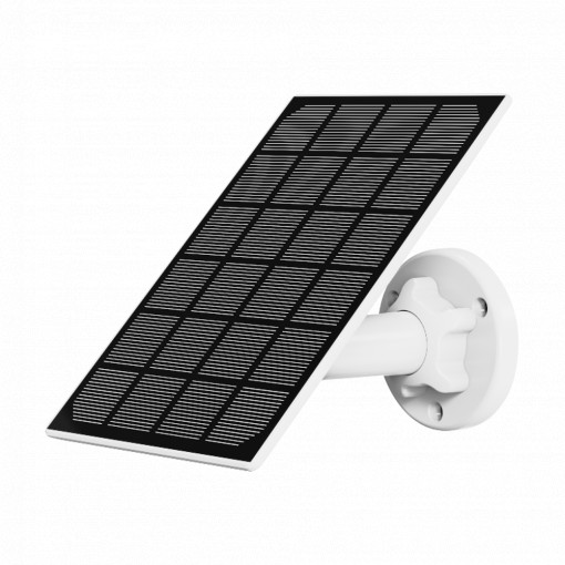 Painel solar de 3W - Para câmaras IP a bateria - Monocristalino de alta eficiência - Saída Micro USB DC5V - Cabo 3 m - Impermeável IP65