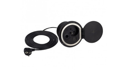 SAMBO BOX Tomada USB para móveis com carregador indutivo