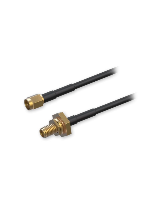Teltonika - Cabo de extensão SMA - Frequência 0~6000 MHz - Conector SMA macho e fêmea - Impedância 50 ohms - Atenuação 3.5 dB @ 2700 MHz