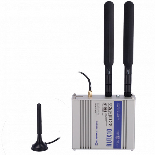 Teltonika Router Industrial - Wi-Fi 5 - Bluetooth LE 4.0 - 4 puertas Ethernet RJ45 Gigabit - USB 2.0 - Entrada/Saída Digital