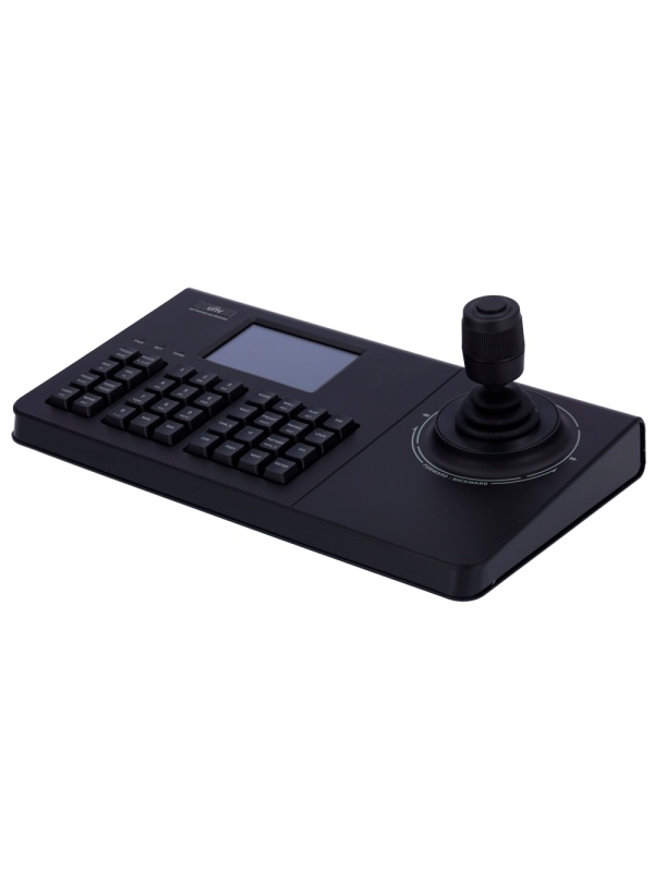 UNIVIEW IP Keyboard - Double Interface: Direct or Network - LCD 4 " - IP/RS -232/RS -485 - Joystick 4 Axis interface