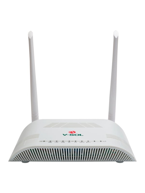 V-SOL Router ONT Wi-Fi 4 CATV - 1X PON 1x LAN RJ45 FE 1x LAN RJ45 GE 1x CATV - 802.11ac 2x2 de banda dupla 2.4 e 5GHz - Ideal para FTTH doméstico e empresarial