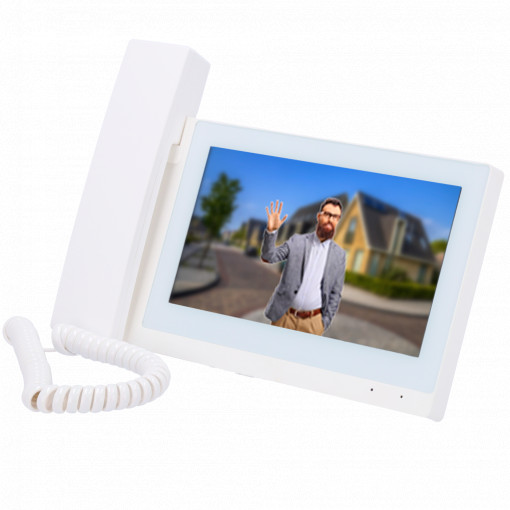 VIDEORY MONITOR - 7 "TFT display - bidirectional audio and calls between devices - TCP/IP, RS485 and WIFI - SLOT MICROSD | 6 Alarm Inputs - Surface Assembly