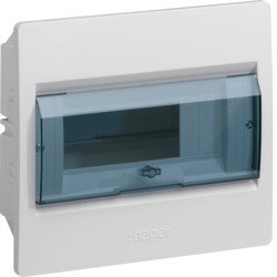 VR108TP - cosmos enc. porta transp. 1 fila 8M HAGER EAN:3250616468030