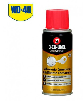 WD40 Lubrificante para Fechaduras WD40 3-EN-UNO 100ml