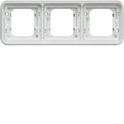 WNA403B - cubyko - Quadro x3 horizontal, branco HAGER EAN:3250617175432