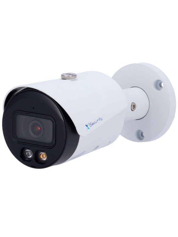 X-Security Câmara IP Bullet - 6 Megapixel (3288x1850) - Lente fixa 2.8mm - WDR 120dB | Dual Light (IV 30m e luz branca 30m)) - WizSense, com classificação de pessoas e veículos - MicroSD 256GB / IP67