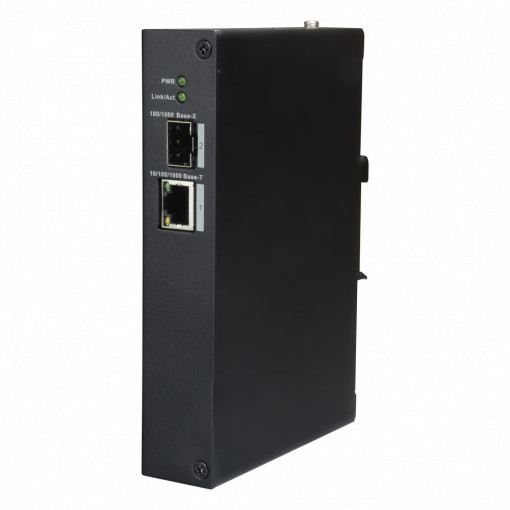 X-Security - Switch de mesa - 1 puerto1 RJ45 + 1 porta SFP fibra - Velocidade 100/1000 Mbps - Plug &amp; Play - Tecnologia de poupança de energia