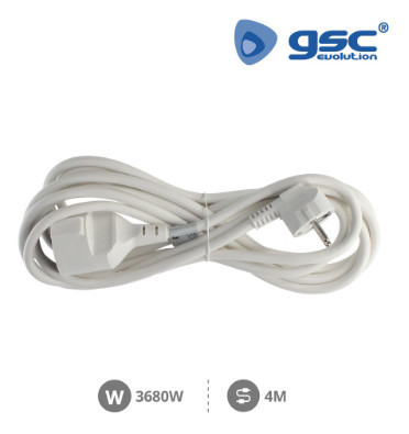 000100042 - 8436021940421Extensão Sucko (3x1,5mm) 4M Branco