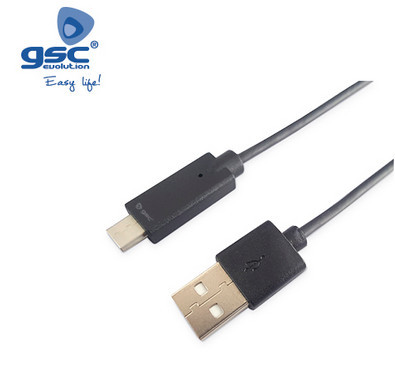 001402967 - 8433373029675 Cabo USB macho para USB Tipo C macho 2.0 - 1,5M
