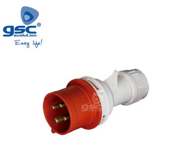 002300384 - 8436021943842 Cetac plug 4P (3P+t) 16A IP44 Vermelho