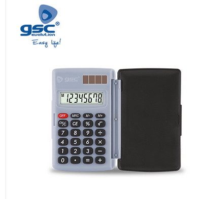 002402598 - 8433373025981Calculadora de bolso com pilhas de 8 dígitos