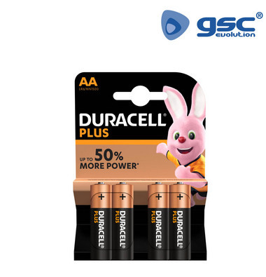 009000112 - 5000394017600 Bateria alcalina DURACELL Plus LR6 (AA), Blister 4
