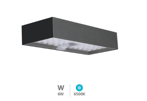 200210009 - 8433373063501Meloy Lâmpada de parede solar LED com sensor crepuscular e movimento 6W 6500K IP65