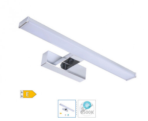 203800045 - 8433373064027Sund 8W 6500K IP44 LED luz de parede do banheiro