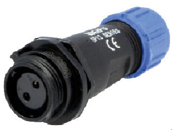 2292.7 - Ficha Femea 2polos 250V max 13A IP68 S/ Porca - Quant. fornecida = 1 un