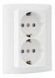 70332 CBR - TOMADA DUPLA SCHUKO MONOB C/OBTUR BRANCA EFAPEL 5603011044107