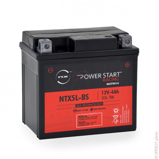 Bateria de Moto NTX5L-BS / YTX5L-BS NX Power Start tipo "AGM"