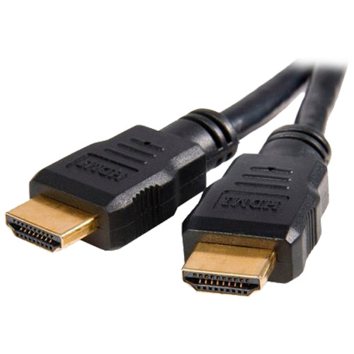 Cabo HDMI - Conectores HDMI tipo A macho - Alta velocidade - 0.5 m - Cor preto - Conectores anticorrosão