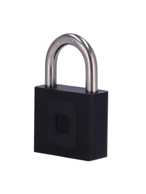 Cadeado inteligente Bluetooth - Abertura com impressão digital e aplicações - Capacidade 15 impressões digitais - Diâmetro do feixe de 10 mm - Bateria interna 220 mAh - Apto para exterior IP65