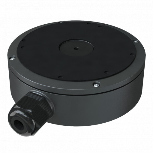 Caixa de derivação Safire Smart - Para câmaras dome - Apto para uso exterior IP66 - Instalação em tecto ou parede - Diâmetro da base 155.4 mm - Passador de cabos