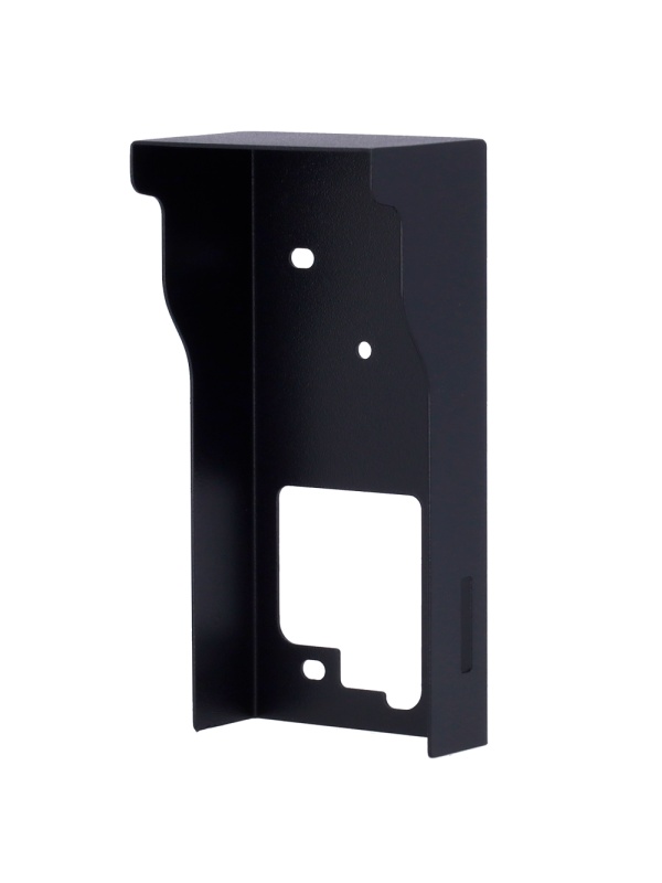 Cobertura para videoporteiro - Específico para Akuvox AK-E12x. - Medidas: 153 (Al) x 74 (Lg) x 51 (Fd) mm - Fabricado em aço galvanizado - Viseira para chuva - Montagem na superfície