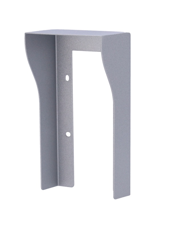 Cobertura para videoporteiro - Específico para Akuvox AK-R20A. - Medidas: 154 (Al) x 87 (Lg) x 50 (Fd) mm - Fabricado em aço galvanizado - Viseira para chuva - Montagem na superfície