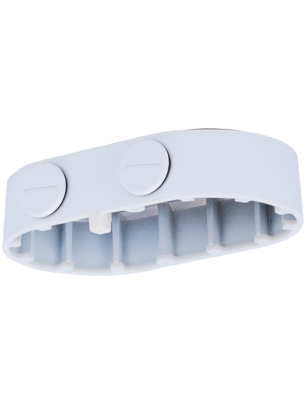 Connection Box - For Double Channel Chambers - Apt for Outdoor Use - Ceiling or Wall Installation - Cable Passer - White Color