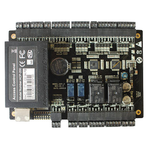 Controladora de acceso RFID - Acceso por tarjeta o contraseña - Comunicación TCP/IP | RS485 - 4 entradas Wiegand - Salida de relé para dos puertas - Software ZKBio CVSecurity
