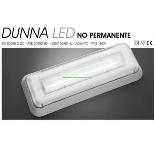Emergency LED 30 lumenes dunna d-30l 230v 0.4W normaluux