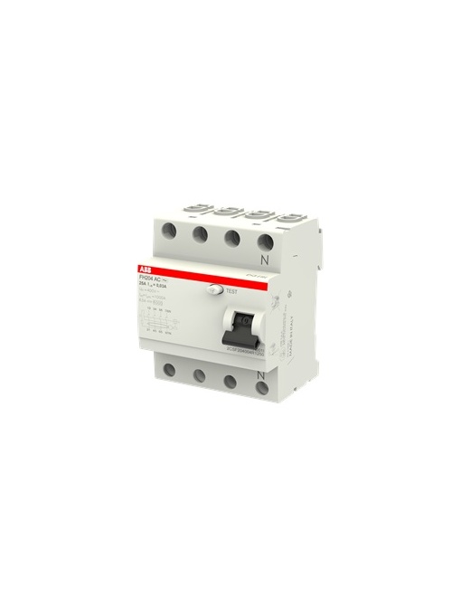 FH204 AC-40/0.03-L-4p Differential Switch, Class AC, 40a 30MA, neutral to left.