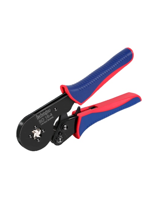 Herramienta de chocar a helechos - Modelo profesional de alto calidad - Conectores: Estafa-E0508-FERRULE,E1008 e E6012 - Intervalo 0,08 a 16 mm² / 28-5AWG - Ajuste automático ao tamaño do conector - Fácil y rápido de para usar