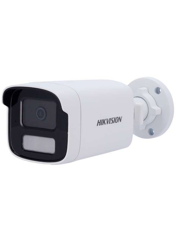 Hikvision - Câmara Bullet IP de Gama Value - Resolução 6 Megapixel (3200x1800) - Lente 4 mm | Microfone integrado - Alcance da luz híbrida 50 m | PoE (IEEE802.3af) - Detecção de movimento 2.0