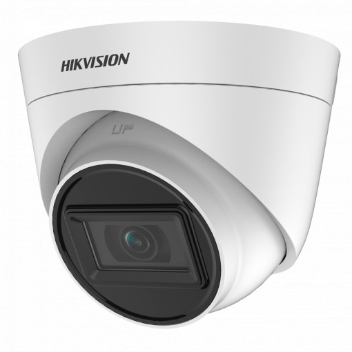 Hikvision - Câmara Dome HDTVI Gama Value - Resolução 5 Megapixel (2560x1944) - Lente 2.8 mm | Smart IR alcance 40 m - Fonte de alimentação PoC.af - Impermeável IP67